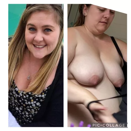 Chubby sister in law tits completely revealed! 👅 hard work getting this by British_Slags