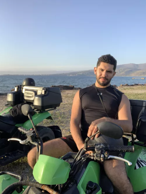 Chunky boi riding an ATV by Juggernaut5027