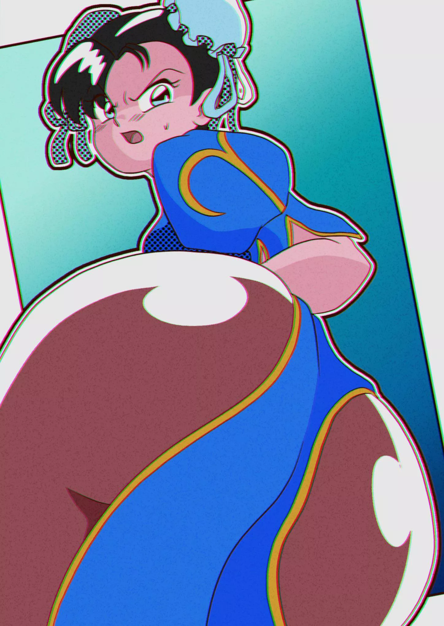 Chun-Li catches you staring (KungFuAgatha) [Street Fighter] posted by caput4ever