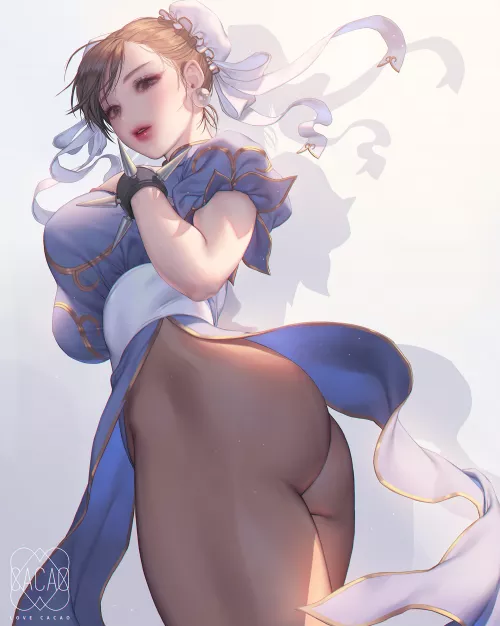 Chun-Li From Below Bright Sight (Love Cacao) [Street Fighter] by sequence_string