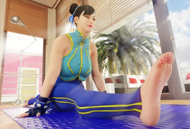 Chun-Li Yoga (dais1984) [Street Fighter] by Lachryma_ud