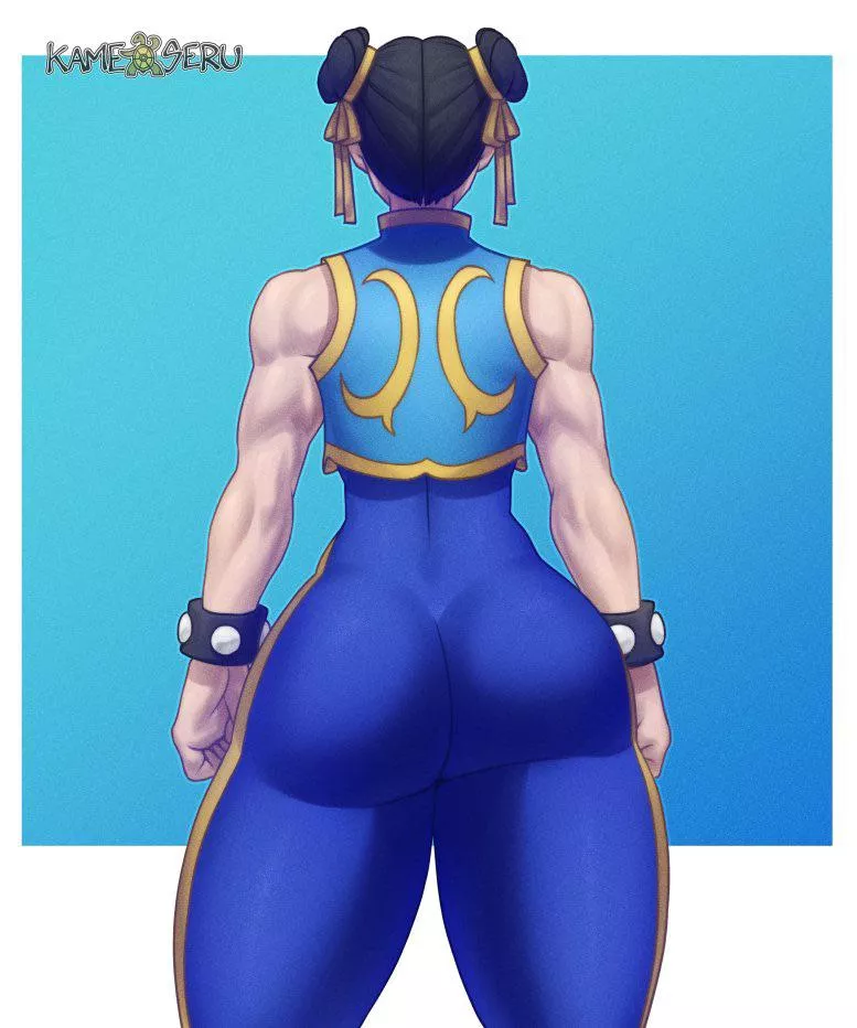 Chun-Li’s beautiful backside (KAMESERU) [Street Fighter] posted by caput4ever