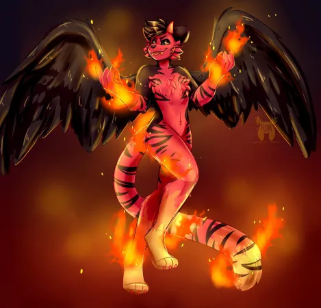 Cinder saber (Art by me: @Fleurfurr on twitter) by Fleurfurr