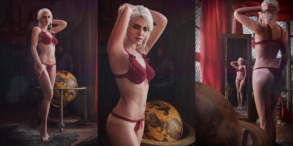 Ciri in lingerie (niodreth) by Kuro-Oji