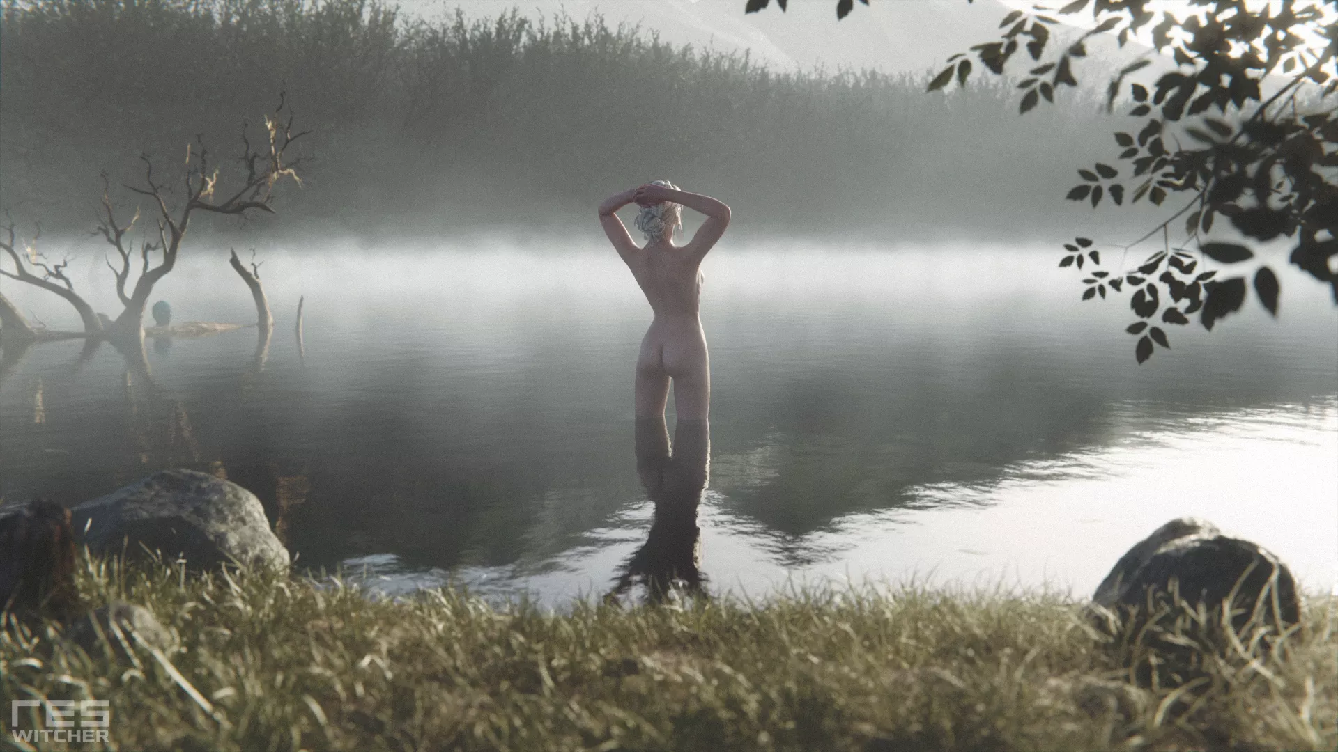 Ciri - Morning Bath (WitcherRes) posted by Kuro-Oji