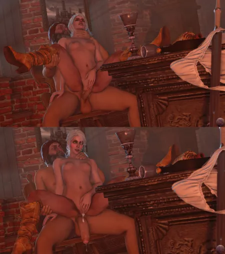 Ciri spread open and creampied (WeebSfm) [The Witcher] by EroExarch