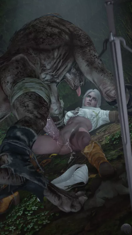 Ciri x Werewolf (WeebSfm) [The Witcher] by Kuro-Oji