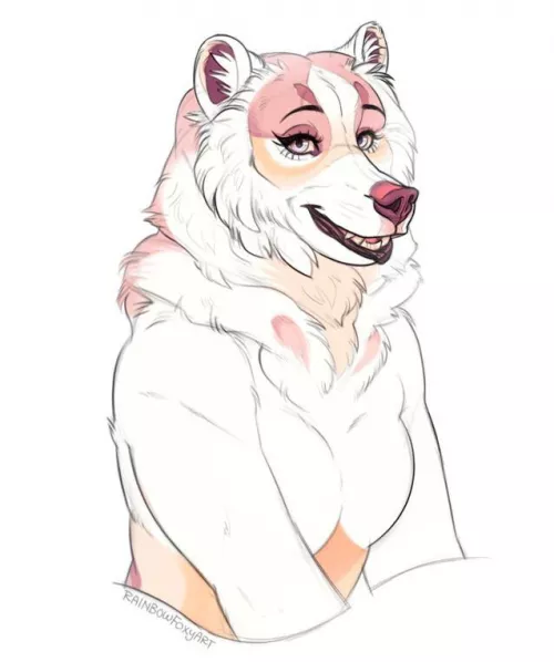 Claire Bear 💛 (art by me, RainbowFoxyArt) by RainbowFoxyArt
