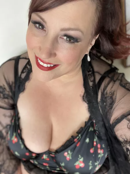 Classic black and cherries. by Menopausaljezebel