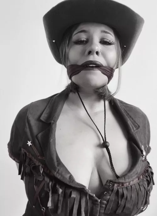 Classic gagged cowgirl damsel ☺️ [F] by RobbieLatour