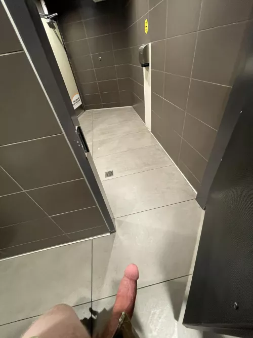 Cleaning lady walked in right after I took this by UnknownMilitaryCock