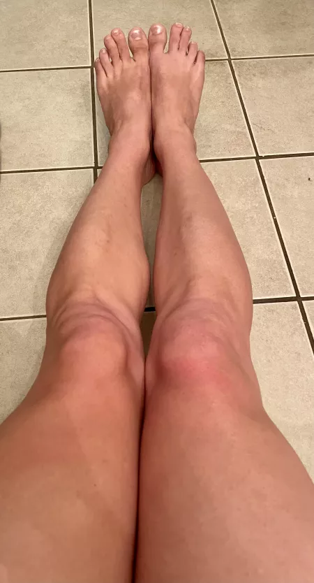 Clear coat polish on my toes! I could definitely have more attention given to my toes though! by Fall4_u