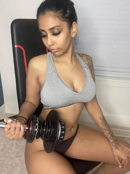 Clothing optional in my home gym. by pinkpenguin11