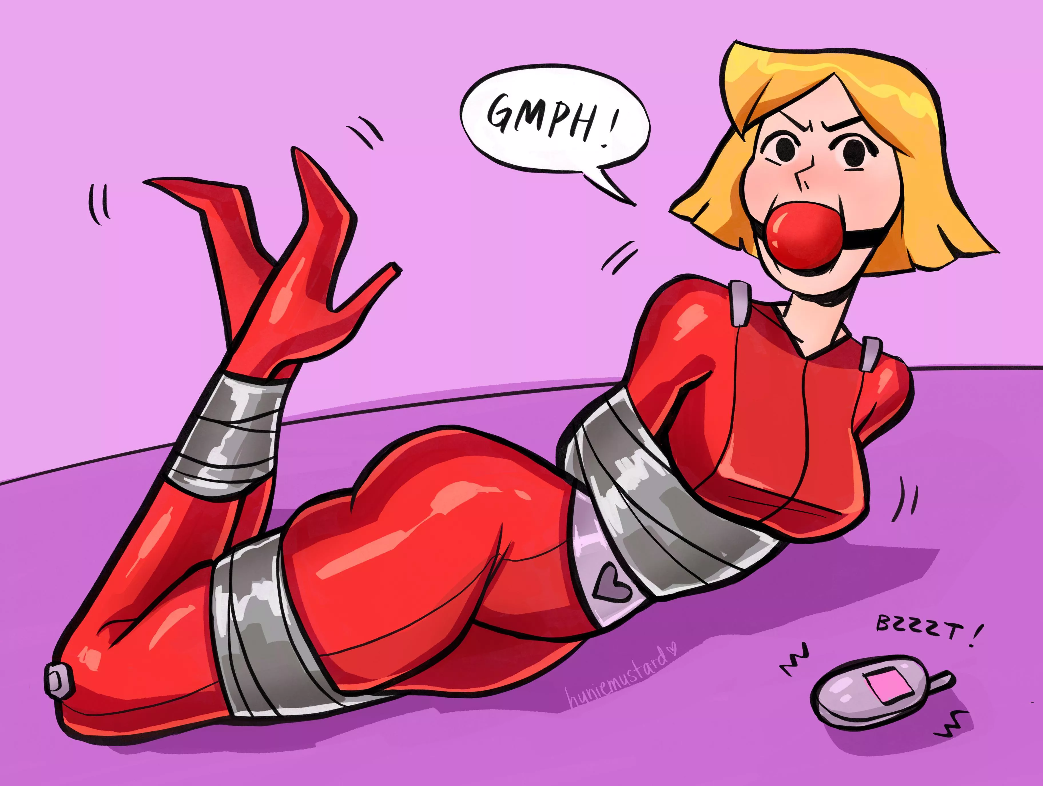 Clover Totally Taped Up (huniemustard) [Totally Spies] posted by mustardhunie