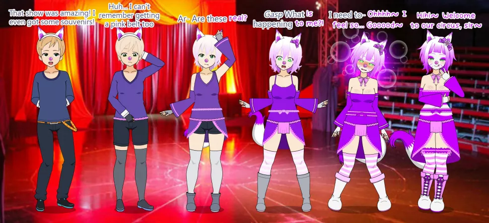 Clowning around[M Human -> F Clown Kitsune] by me :) by Realistic-Number