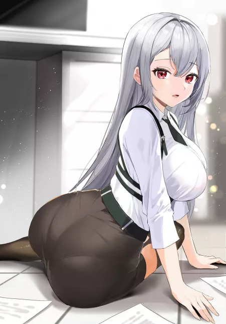 Clumsy Office Lady [Original] by CheetahSperm18