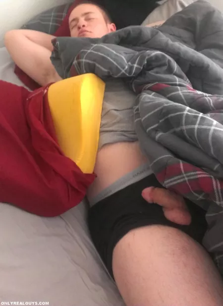 Cock and balls pulled out while sleeping by PiaJr