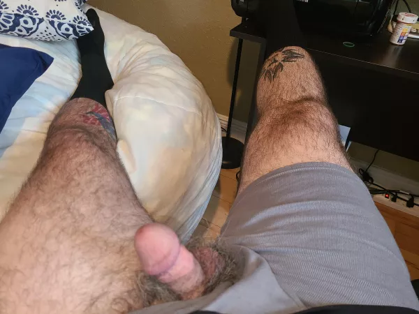 Cock and socks .... chubby daddy looking for a bottom chubby baby boy to play with by bullmanforu007