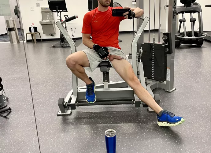 Coffee and cock at the gym by mypornusername123