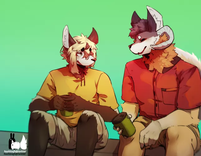 Coffee break☕🌻 (by me hushloafs@twitter) by HushTheBlues