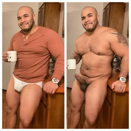 Coffee is always better in the buff by Master-Pressure6462