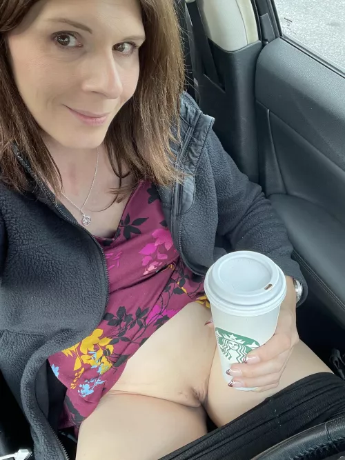 Coffee warms me up…hopefully this pic warms you up (40F) by AutumnGoddess81