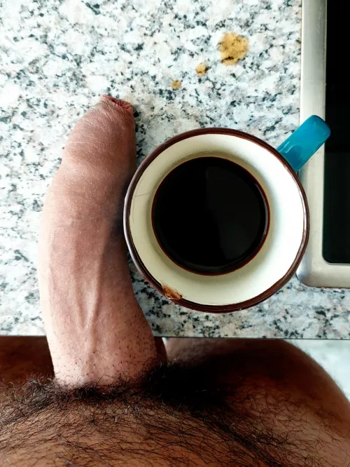 Coffee-flavored foreskin 😈💦 by Millennium_Duck