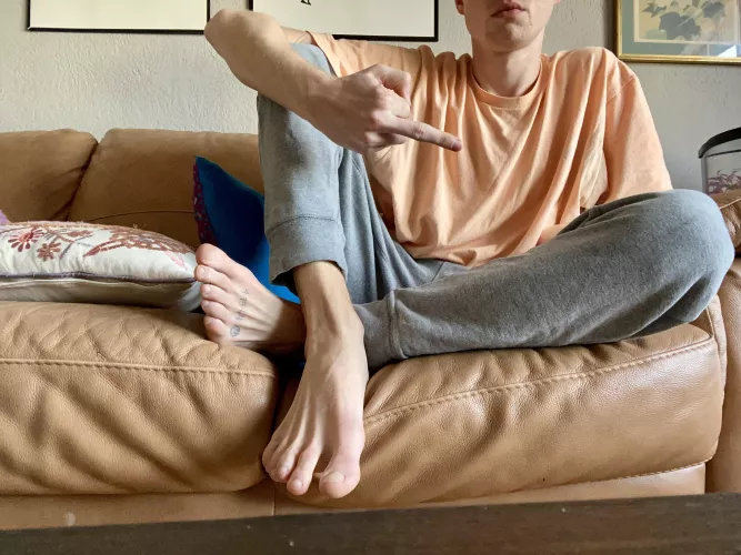 Cold morning here. Why don’t we heat things up? by BlondeBoyFoot