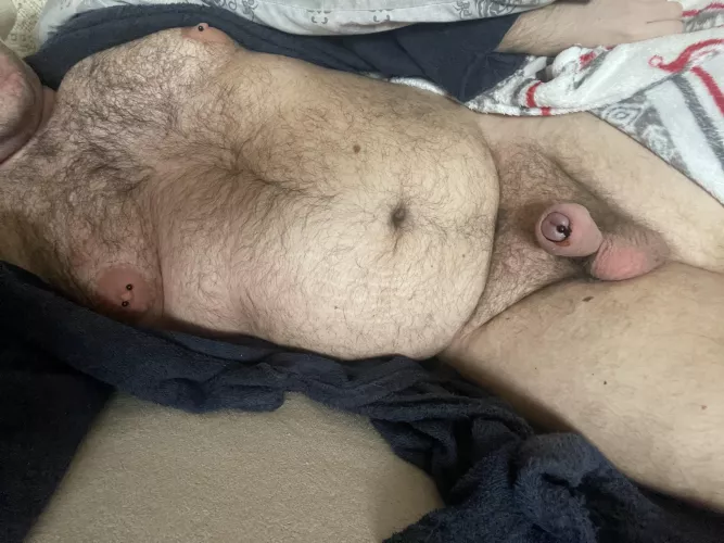 Cold mornings means hard nipples too by Thickpiercedguy