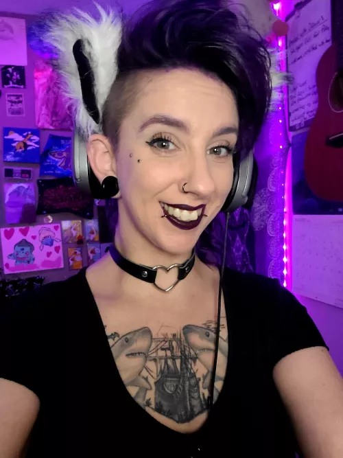 Collared and nerdy 😁 by PurpleMegalodon