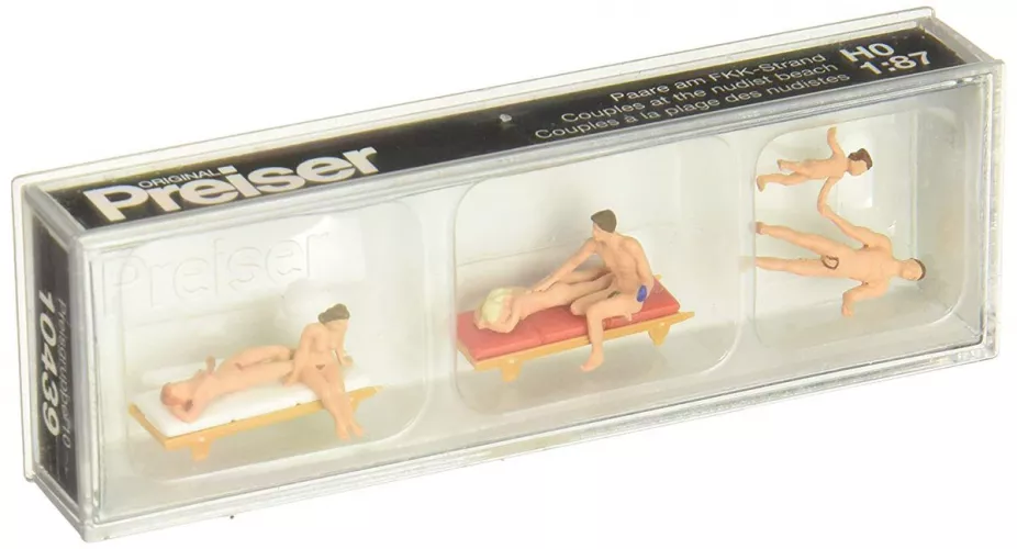 Collectible miniature nudist figures - beach edition by NaturistPictures