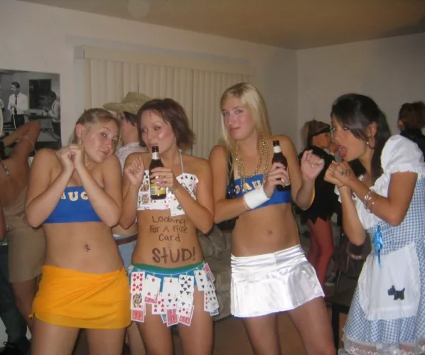 college Halloween by greenhands12