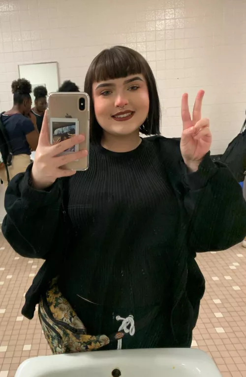 college selfie!! by No-Back1667