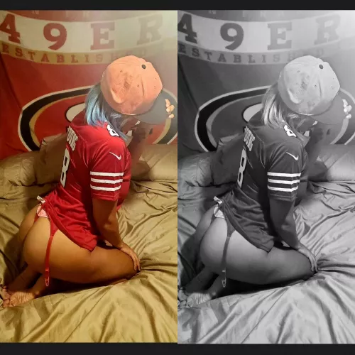 Color or black and white??? Niner for life by 49ways2scorewithkiki