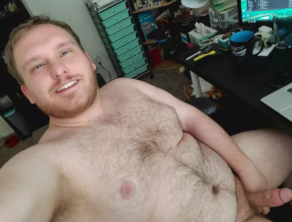 Colorado is getting too hot to wear clothes. I'm gonna miss working from home! by pajamamanrex