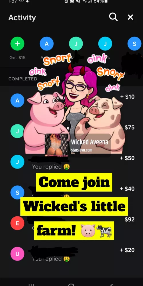 Come join my little farm!! 🤭🐷🐄 by WickedAveena420