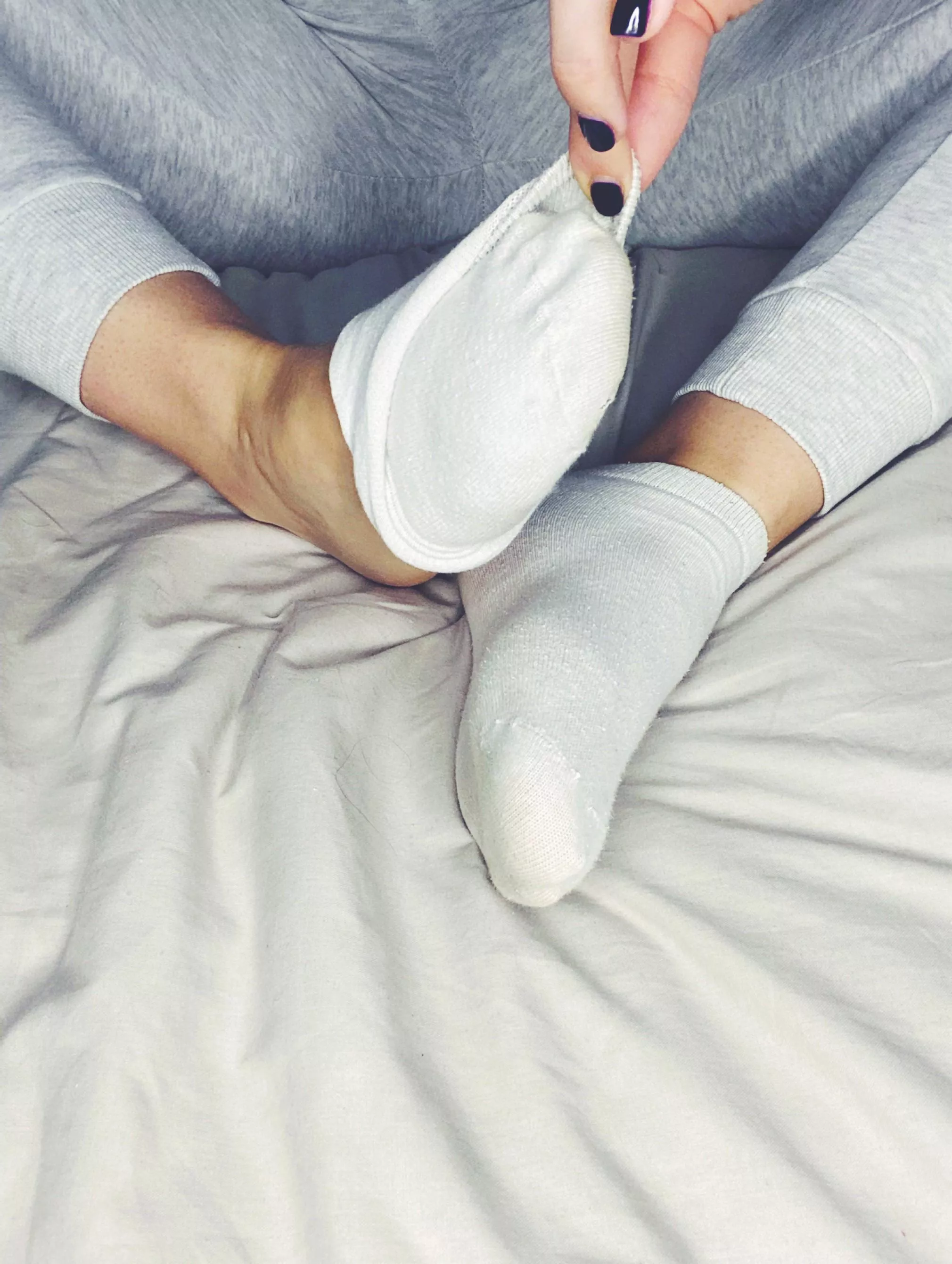 Come take my socks off... with your teeth 😈 posted by TheOutdoorFootGirl