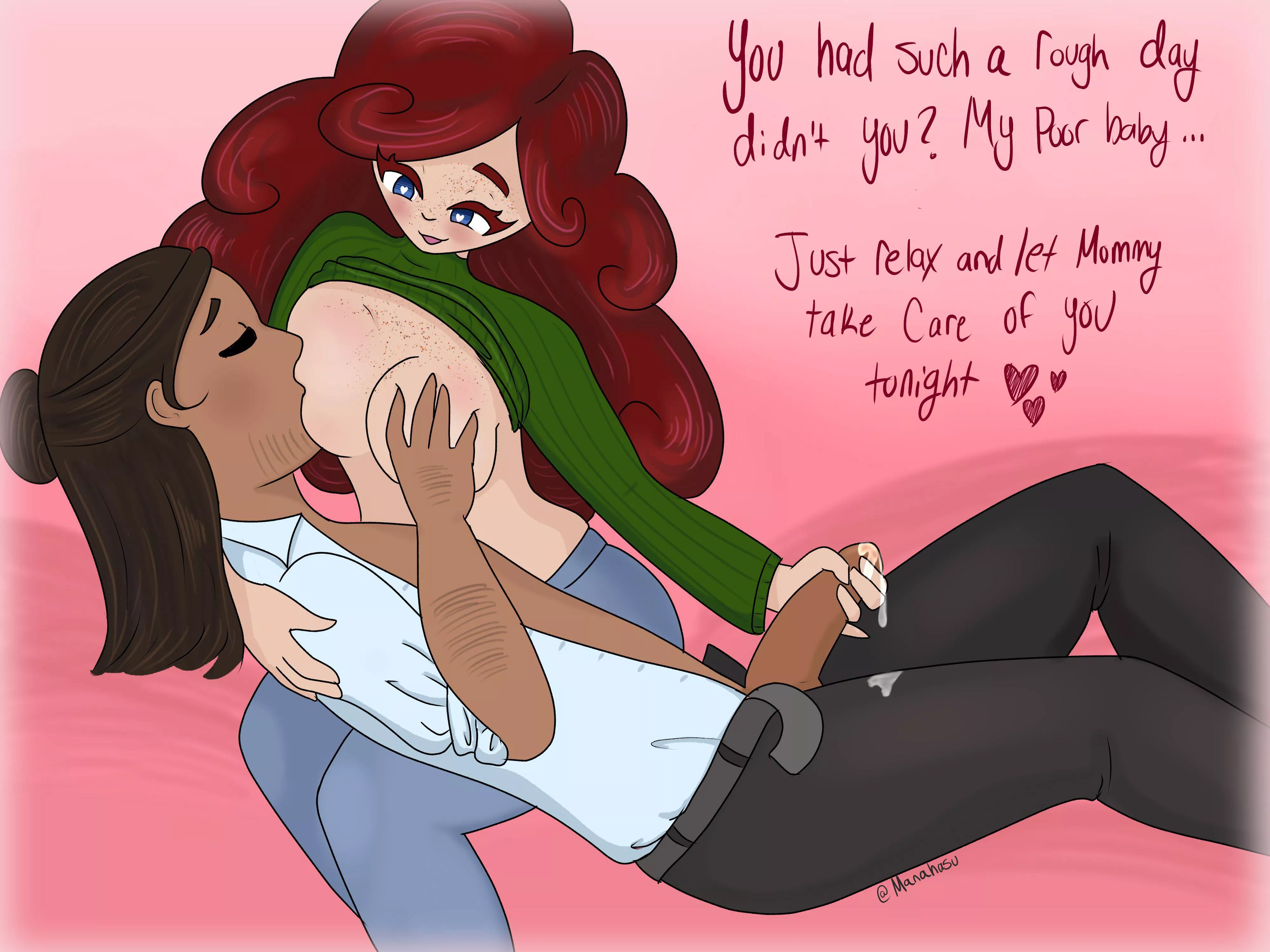 Comfort after a long day (OC) posted by ManaHasu