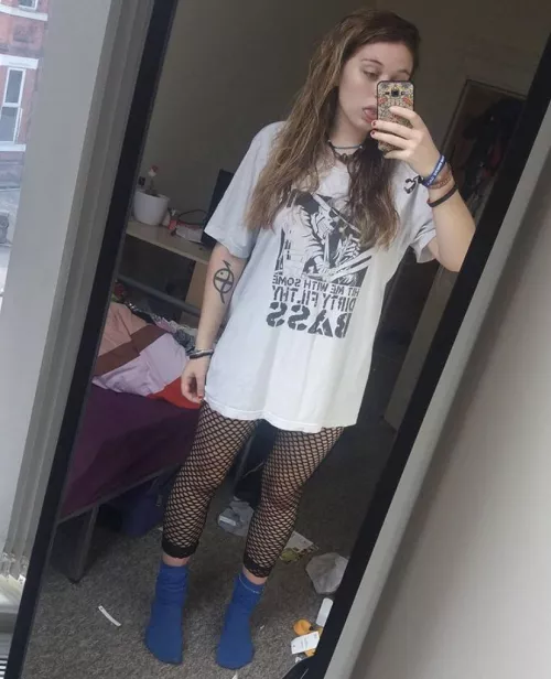 Comfy blue socks by FelicityFlick_