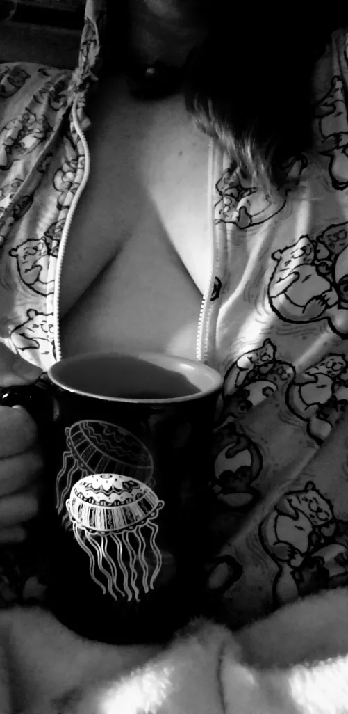 Comfy, cozy Sunday morning....might need a hand with the rest of the zipper, though by whiskeyismyholywater