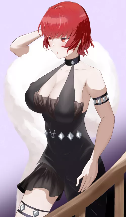 Commander, Do you like my dress?~❤ (KMS Weser, Azur Lane, Ironblood Faction) by YandereLover22