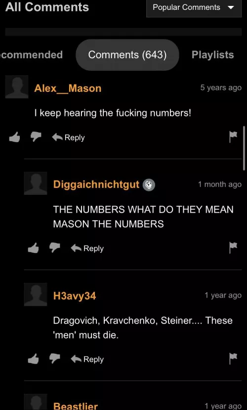 Comments you can hear by thedoormaan