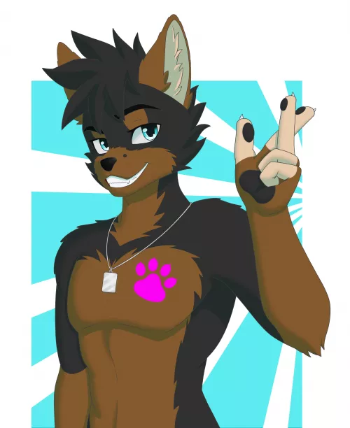 Commission for Casey Coyote (Commissions open, art by me; Twitter @Anderson_fbr) by Andy_fbr