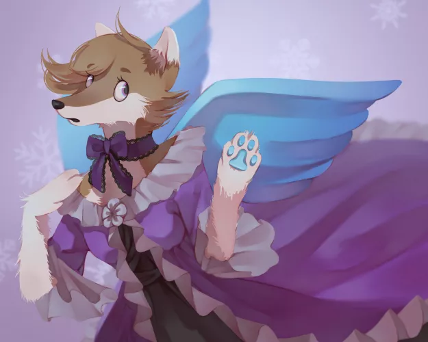 Commission I got of Snow from @JoL_0915 on twitter!! by Snowwingedwolf