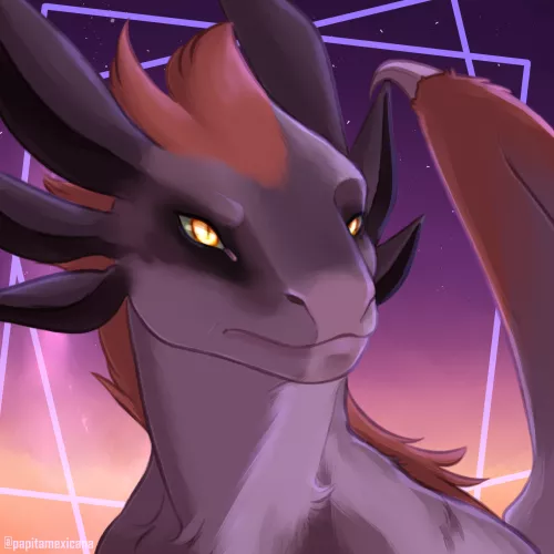 [COMMISSION] Icon Dragon by me 😊 by papitamexicana