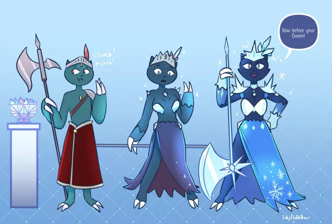 Commission of my OC [M Sneasel > F Ice Queen] by inkyfluffsdraws by Sorox4