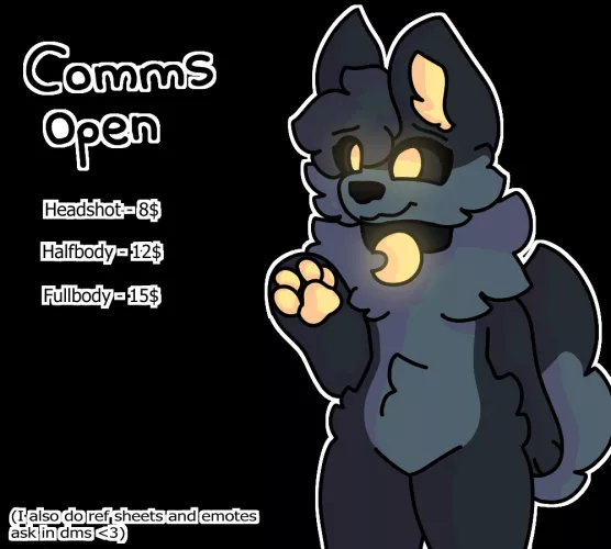 Comms Open! by TotallyNotFur
