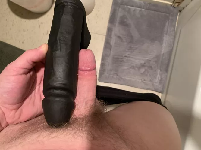 Compared to her favorite dildo. by little_and_knows_it
