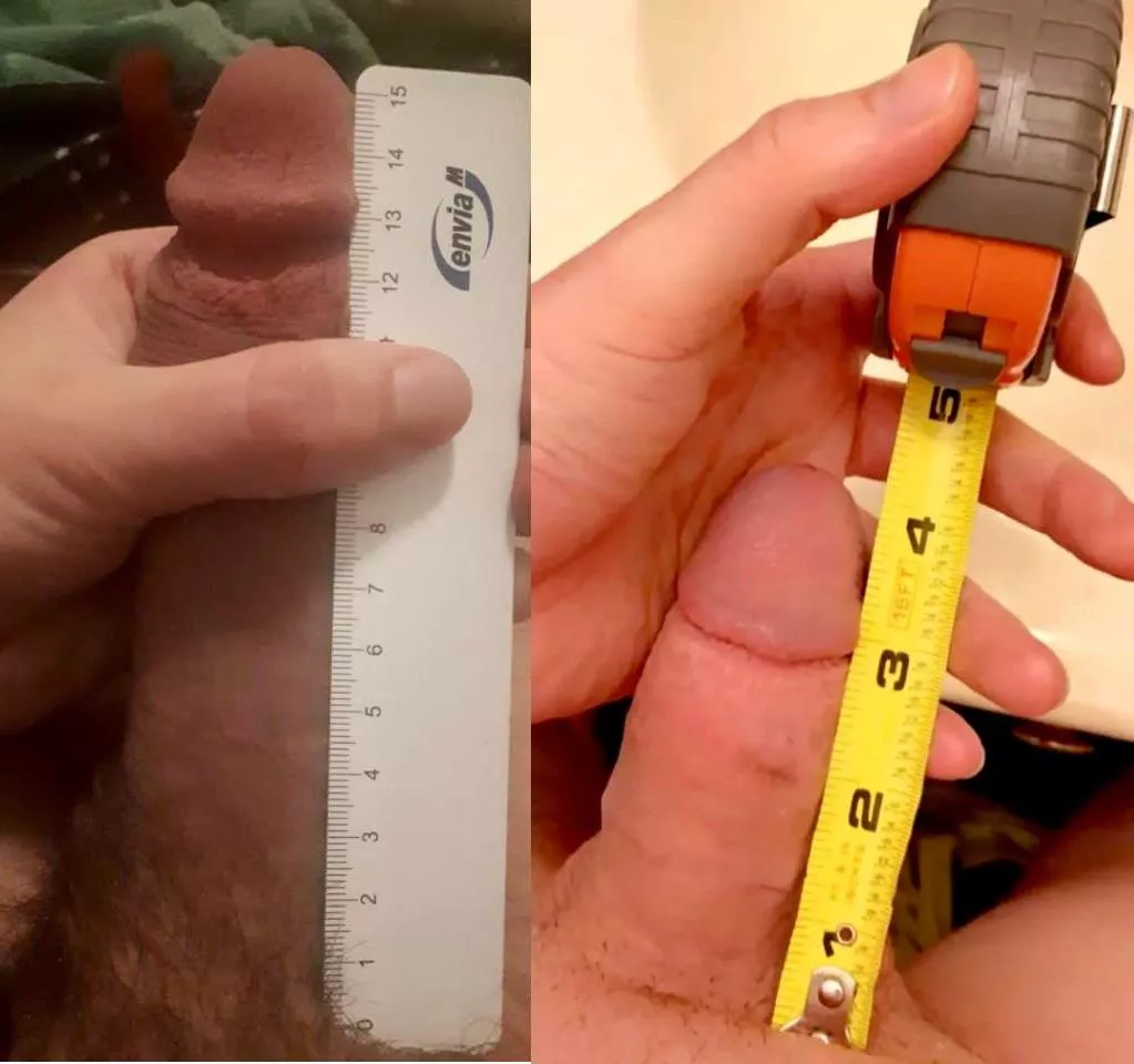 Compared with a guy on Reddit for the first time.. don’t know cm but think I’m a little smaller posted by safebet554