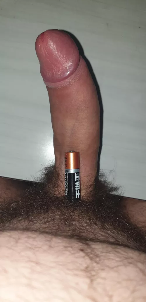 Comparing my cock to a AA battery by thick94